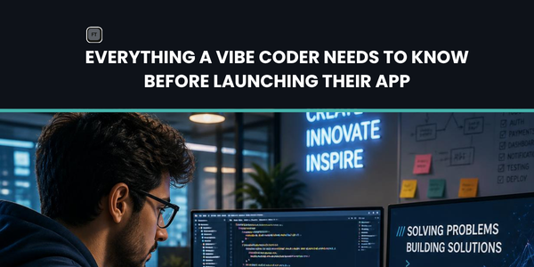 Everything a Vibe Coder Needs to Know Before Launching Their App